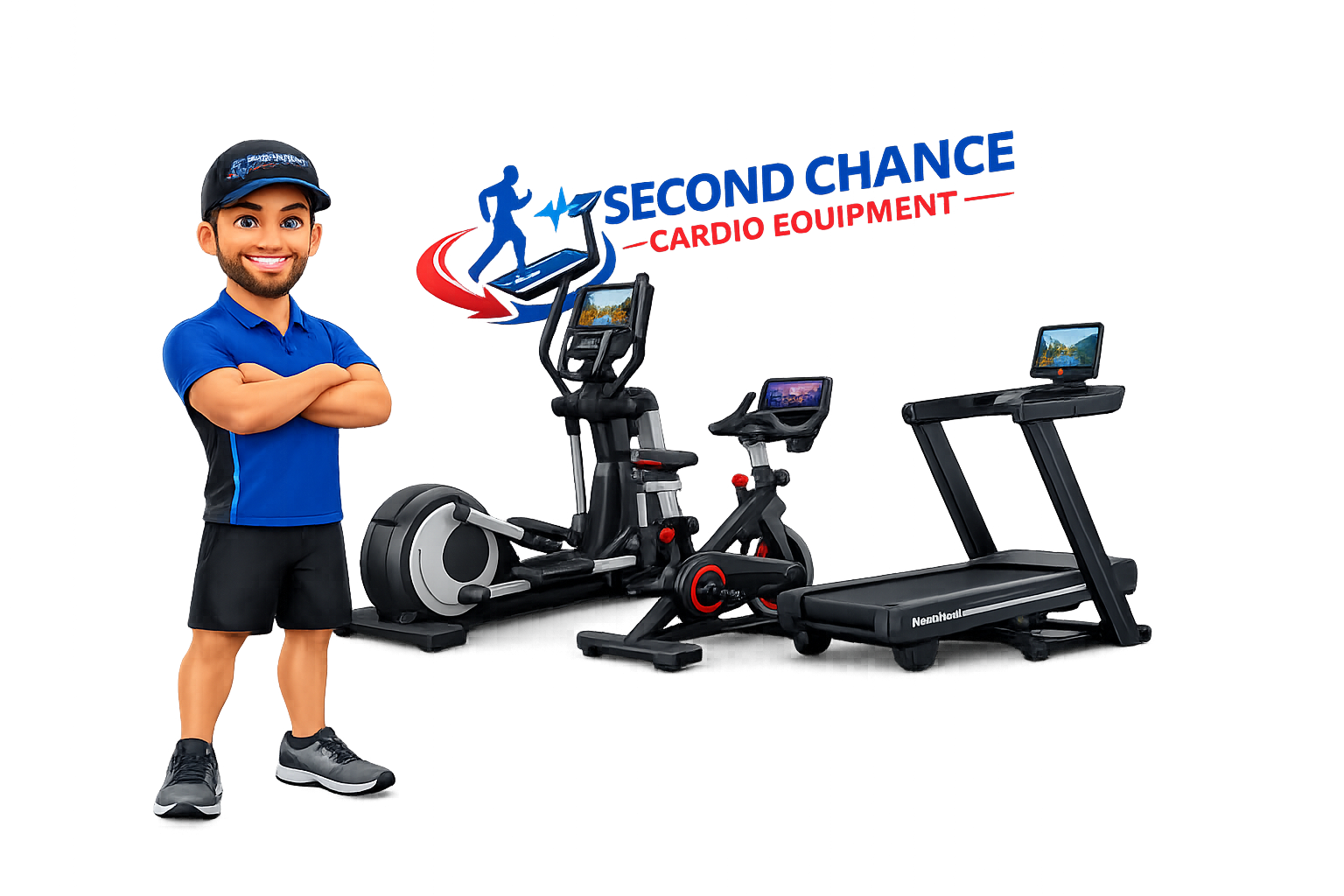 Second Chance Cardio showroom with cardio equipment